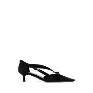 Prada Women Black Canvas Pumps